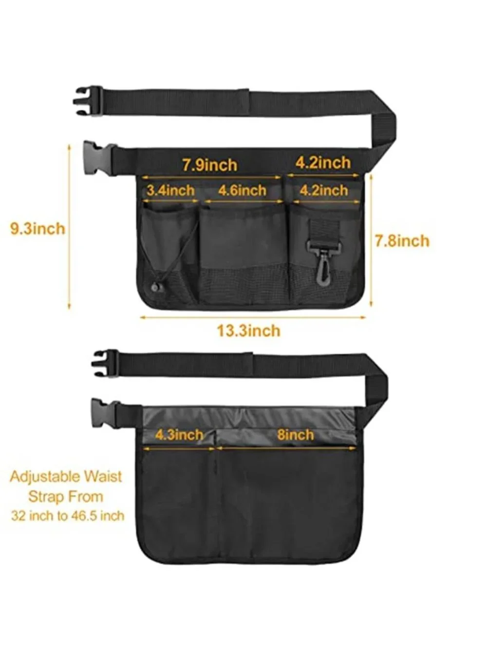Garden Tool Belt Waist Pouch Gardening Tool Organizer Apron With Pockets